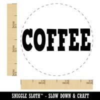 Coffee Fun Text Self-Inking Rubber Stamp for Stamping Crafting Planners