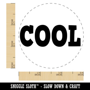 Cool Fun Text Self-Inking Rubber Stamp for Stamping Crafting Planners