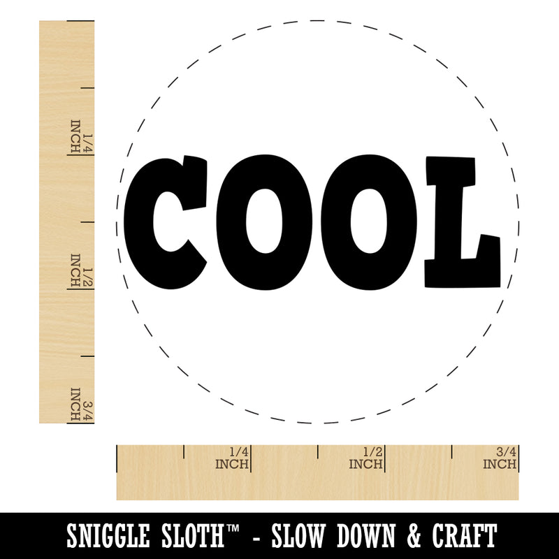 Cool Fun Text Self-Inking Rubber Stamp for Stamping Crafting Planners