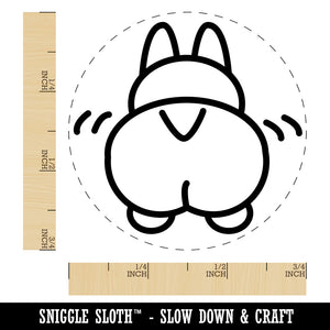 Corgi Butt Dog Doodle Self-Inking Rubber Stamp for Stamping Crafting Planners