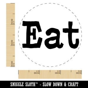 Eat Fun Text Self-Inking Rubber Stamp for Stamping Crafting Planners