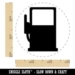 Gas Station Pump Self-Inking Rubber Stamp for Stamping Crafting Planners