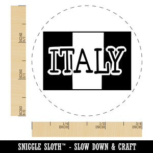 Italy Flag Text Self-Inking Rubber Stamp for Stamping Crafting Planners