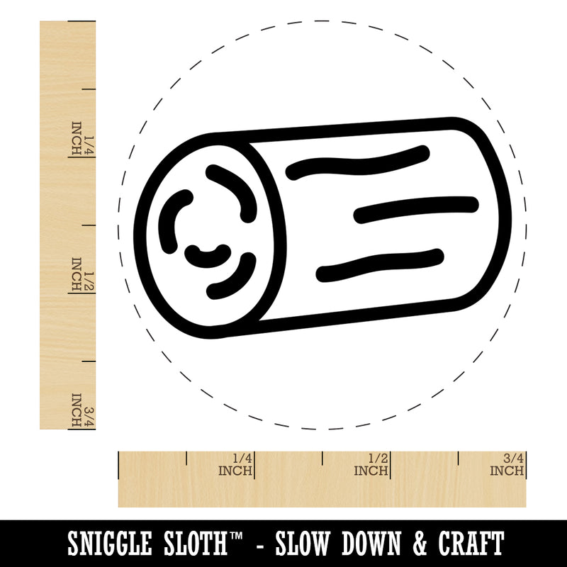 Log Tree Doodle Self-Inking Rubber Stamp for Stamping Crafting Planners