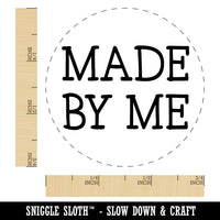 Made By Me Handmade Fun Text Self-Inking Rubber Stamp for Stamping Crafting Planners