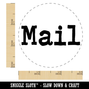 Mail Fun Text Self-Inking Rubber Stamp for Stamping Crafting Planners
