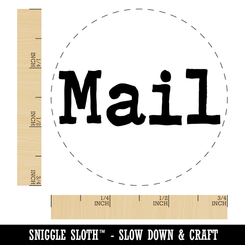 Mail Fun Text Self-Inking Rubber Stamp for Stamping Crafting Planners