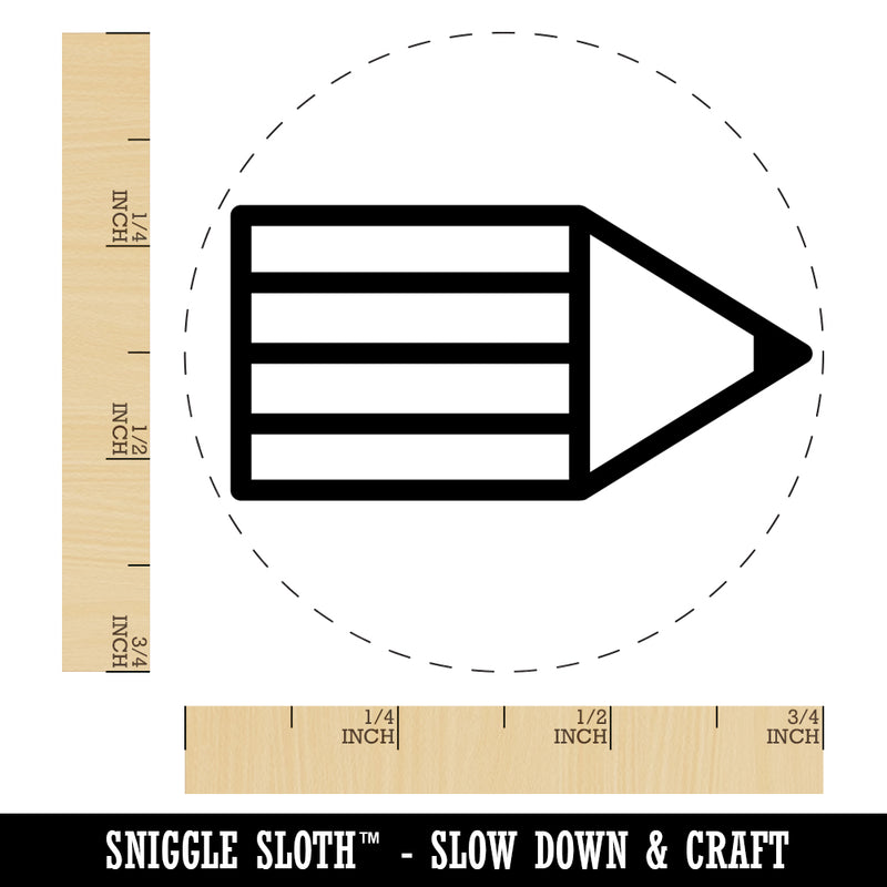 Pencil Stub Writing Homework Self-Inking Rubber Stamp for Stamping Crafting Planners