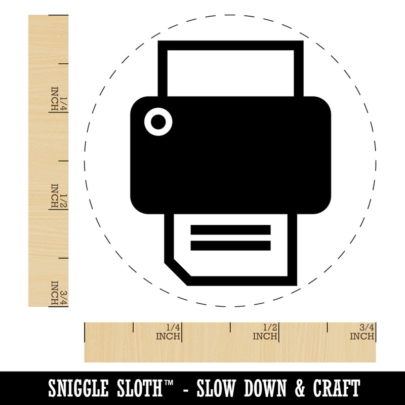 Printer Icon Self-Inking Rubber Stamp for Stamping Crafting Planners