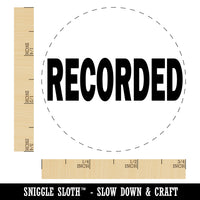 Recorded Text Self-Inking Rubber Stamp for Stamping Crafting Planners