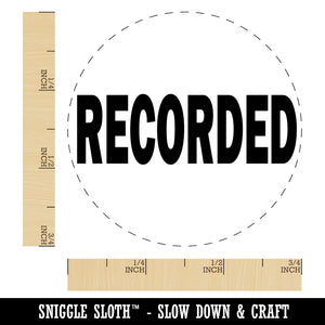 Recorded Text Self-Inking Rubber Stamp for Stamping Crafting Planners