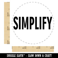 Simplify Text Self-Inking Rubber Stamp for Stamping Crafting Planners