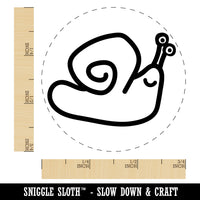 Snail Doodle Self-Inking Rubber Stamp for Stamping Crafting Planners