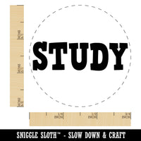 Study Fun Text Self-Inking Rubber Stamp for Stamping Crafting Planners