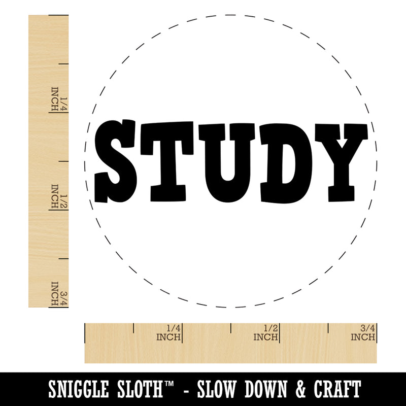 Study Fun Text Self-Inking Rubber Stamp for Stamping Crafting Planners