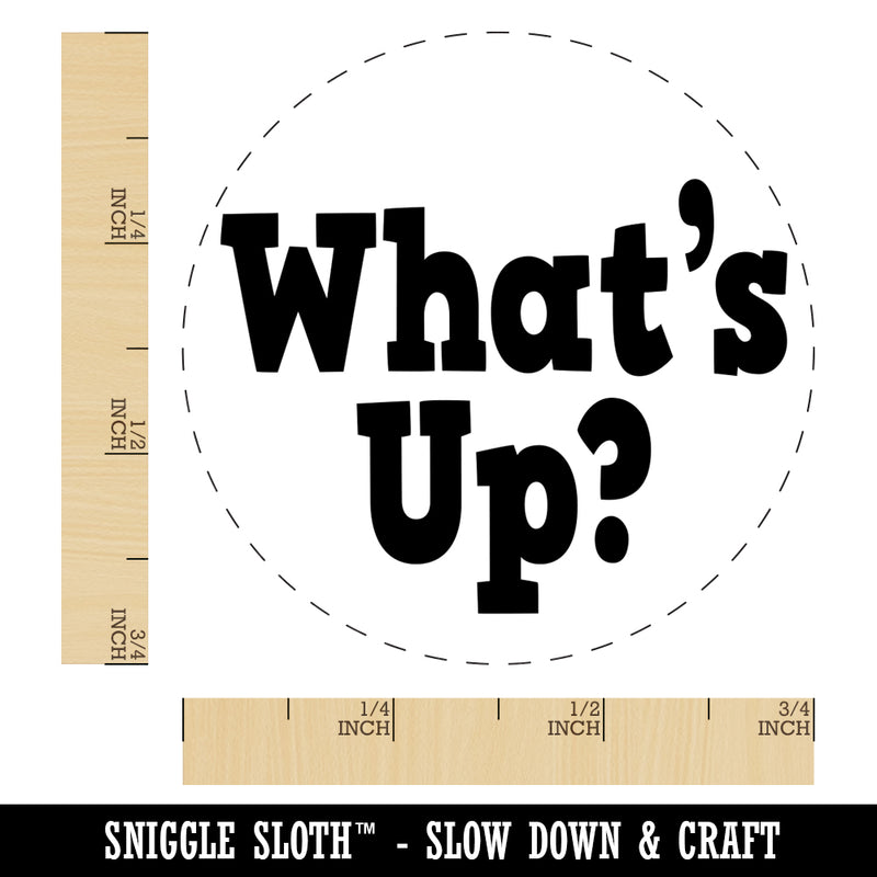 What's Up Fun Text Self-Inking Rubber Stamp for Stamping Crafting Planners