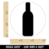 Wine Bottle Solid Self-Inking Rubber Stamp for Stamping Crafting Planners