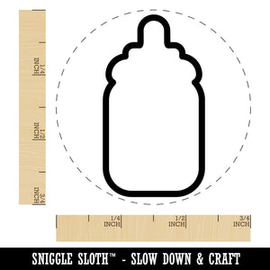 Baby Bottle Outline Self-Inking Rubber Stamp for Stamping Crafting Planners