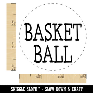 Basketball Fun Text Self-Inking Rubber Stamp for Stamping Crafting Planners