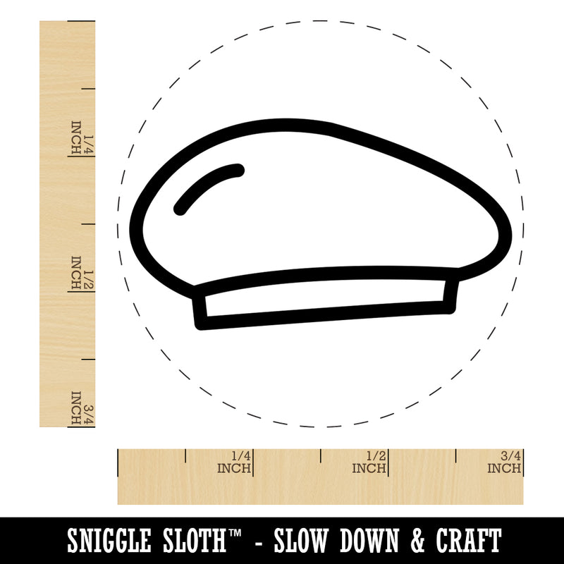 Beret Hat Doodle Self-Inking Rubber Stamp for Stamping Crafting Planners