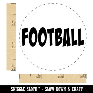 Football Fun Text Self-Inking Rubber Stamp for Stamping Crafting Planners