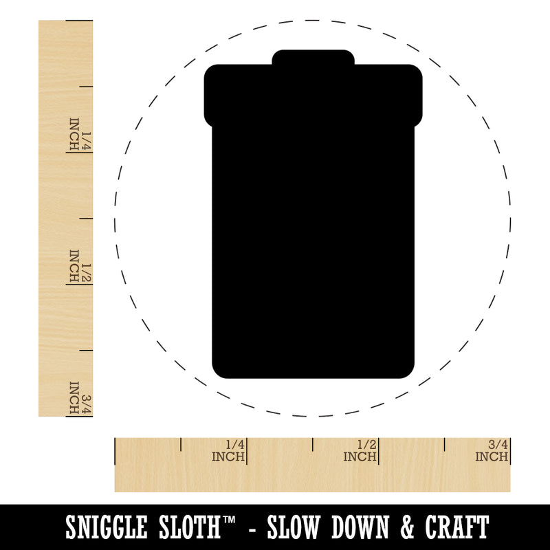 Garbage Trash Can Solid Self-Inking Rubber Stamp for Stamping Crafting Planners