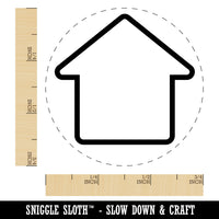 House Home Outline Self-Inking Rubber Stamp for Stamping Crafting Planners