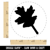 Oak Leaf Solid Self-Inking Rubber Stamp for Stamping Crafting Planners