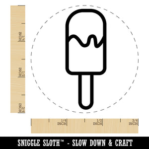 Popsicle Ice Cream on Stick Summer Self-Inking Rubber Stamp for Stamping Crafting Planners