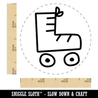 Roller Skate Self-Inking Rubber Stamp for Stamping Crafting Planners