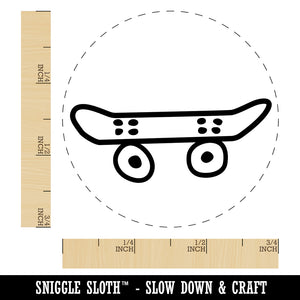 Skate Board Boarding Doodle Self-Inking Rubber Stamp for Stamping Crafting Planners