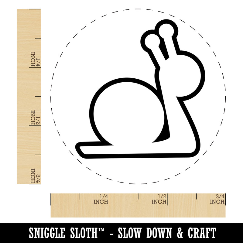 Snail Slow Outline Self-Inking Rubber Stamp for Stamping Crafting Planners