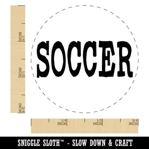 Soccer Fun Text Self-Inking Rubber Stamp for Stamping Crafting Planners