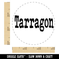 Tarragon Herb Fun Text Self-Inking Rubber Stamp for Stamping Crafting Planners