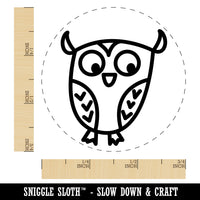 Wary Owl Self-Inking Rubber Stamp for Stamping Crafting Planners