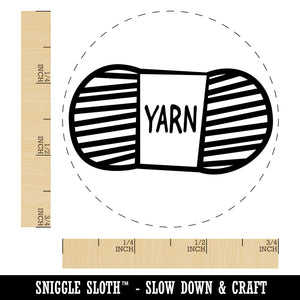 Yarn Knitting Crochet Skein Doodle Self-Inking Rubber Stamp for Stamping Crafting Planners