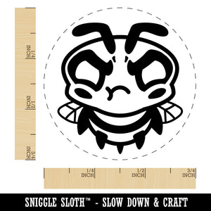 Cute Bee Mad Grumpy Self-Inking Rubber Stamp for Stamping Crafting Planners