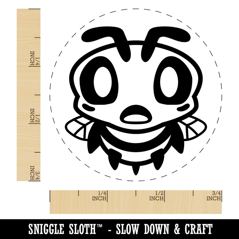 Cute Bee Shocked Self-Inking Rubber Stamp for Stamping Crafting Planners