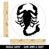 Scorpion Silhouette Self-Inking Rubber Stamp for Stamping Crafting Planners