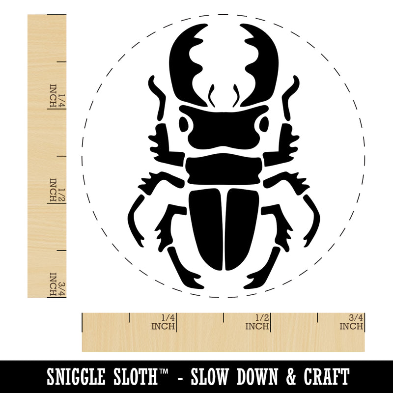 Stag Beetle Self-Inking Rubber Stamp for Stamping Crafting Planners