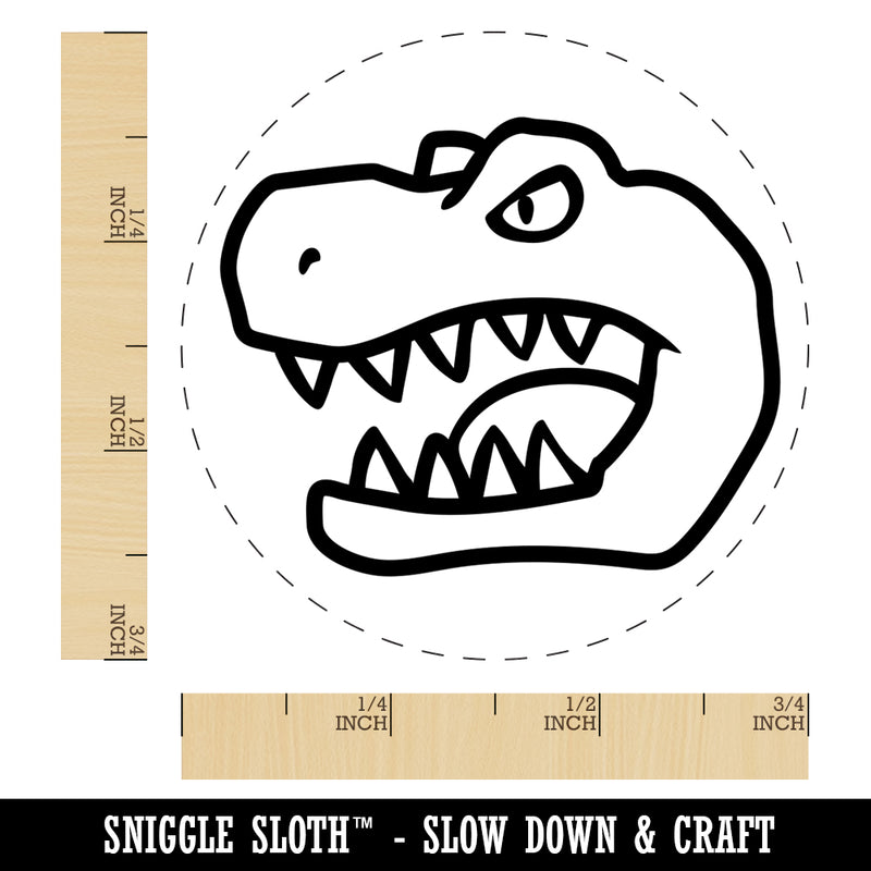 Tyrannosaurus Rex Head Self-Inking Rubber Stamp for Stamping Crafting Planners