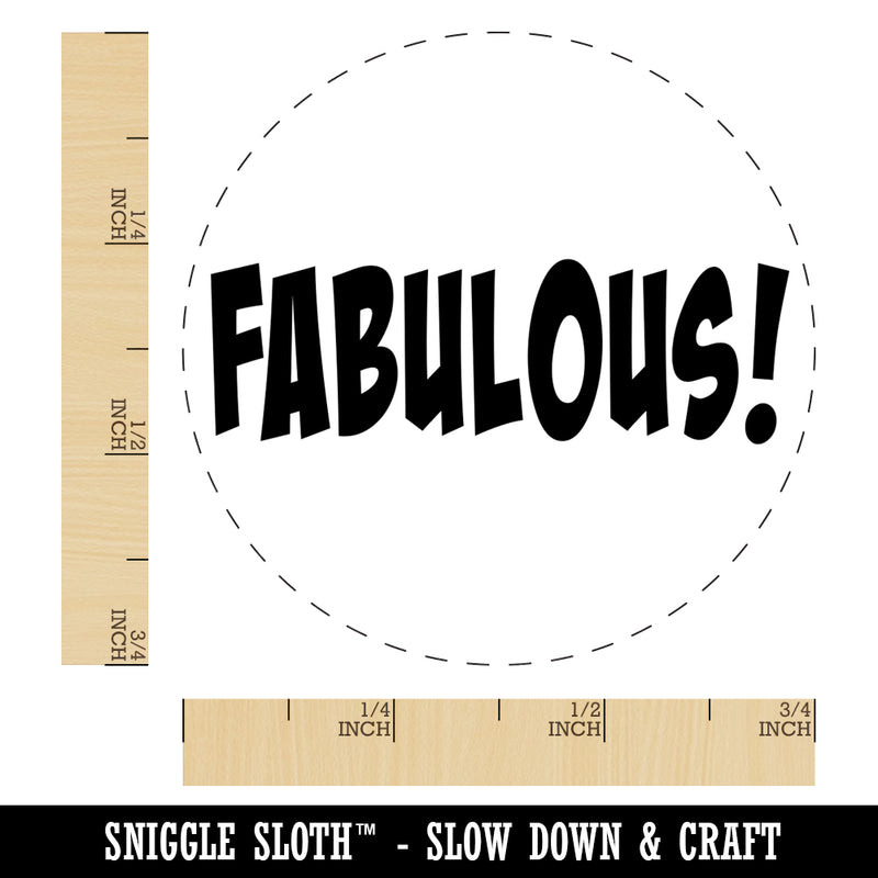 Fabulous Teacher School Fun Text Self-Inking Rubber Stamp for Stamping Crafting Planners