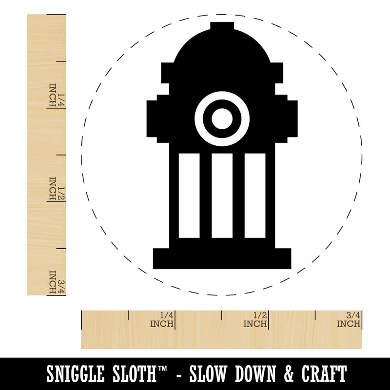 Fire Hydrant Icon Self-Inking Rubber Stamp for Stamping Crafting Planners