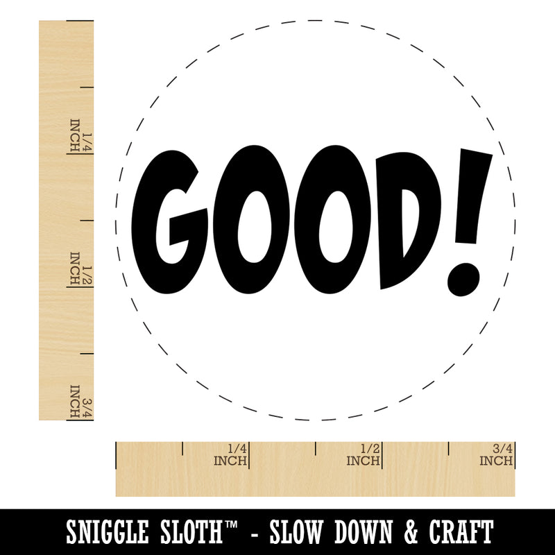 Good Teacher School Fun Text Self-Inking Rubber Stamp for Stamping Crafting Planners