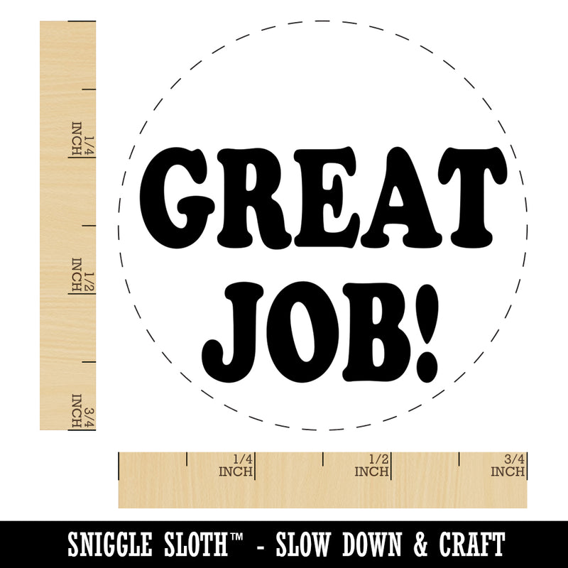 Great Job Teacher School Self-Inking Rubber Stamp for Stamping Crafting Planners