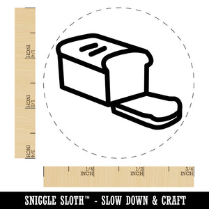 Sliced Loaf of Bread Self-Inking Rubber Stamp for Stamping Crafting Planners