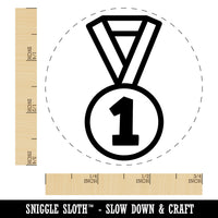 Sport Team Medal First Place Self-Inking Rubber Stamp for Stamping Crafting Planners