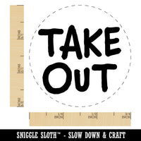 Take Out Fun Text Self-Inking Rubber Stamp for Stamping Crafting Planners