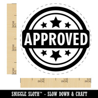 Approved with Stars Teacher Self-Inking Rubber Stamp for Stamping Crafting Planners