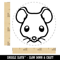 Cute Mouse Face Self-Inking Rubber Stamp for Stamping Crafting Planners